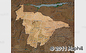 Satellite Map of Mashonaland Central, darken