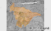 Satellite Map of Mashonaland Central, desaturated