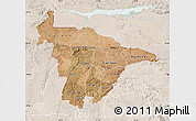 Satellite Map of Mashonaland Central, lighten