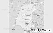 Silver Style 3D Map of Mazowe