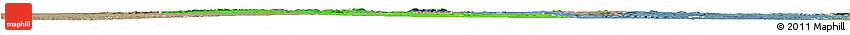 Political Horizon Map of Mazowe, semi-desaturated