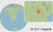 Savanna Style Location Map of Mazowe