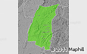 Political Map of Mazowe, desaturated