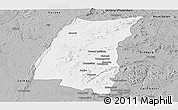 Gray Panoramic Map of Mazowe