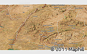 Satellite Panoramic Map of Mazowe