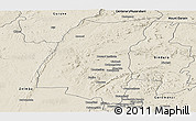 Shaded Relief Panoramic Map of Mazowe