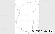 Blank Simple Map of Mazowe, no labels