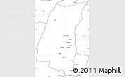 Blank Simple Map of Mazowe