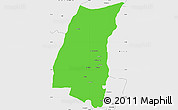 Political Simple Map of Mazowe, single color outside, borders and labels