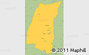 Savanna Style Simple Map of Mazowe