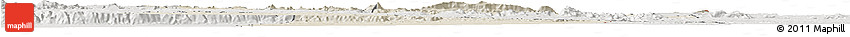 Shaded Relief Horizon Map of Mount Darwin, lighten, semi-desaturated