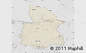 Shaded Relief Map of Mount Darwin, lighten, desaturated