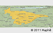 Savanna Style Panoramic Map of Mashonaland Central
