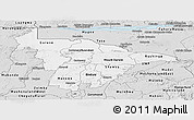 Silver Style Panoramic Map of Mashonaland Central