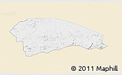 Classic Style 3D Map of Rushinga, single color outside