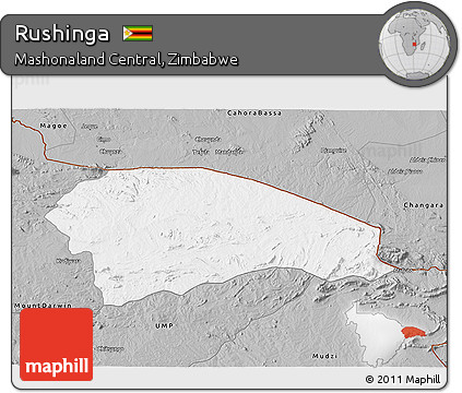 Gray 3D Map of Rushinga