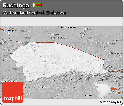 Gray 3D Map of Rushinga
