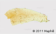 Physical 3D Map of Rushinga, cropped outside