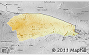 Physical 3D Map of Rushinga, desaturated