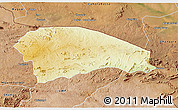 Physical 3D Map of Rushinga, satellite outside