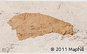 Satellite 3D Map of Rushinga, lighten