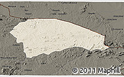 Shaded Relief 3D Map of Rushinga, darken