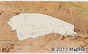 Shaded Relief 3D Map of Rushinga, satellite outside