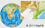 Physical Location Map of Rushinga, highlighted country