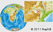 Physical Location Map of Rushinga, highlighted parent region