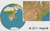 Satellite Location Map of Rushinga