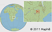 Savanna Style Location Map of Rushinga