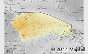 Physical Map of Rushinga, desaturated