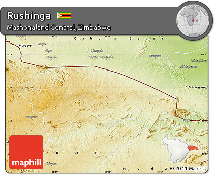 Physical Map of Rushinga