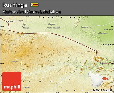 Physical Map of Rushinga
