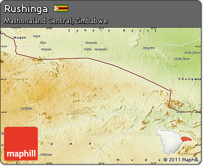 Physical Map of Rushinga