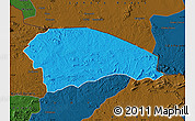 Political Map of Rushinga, darken