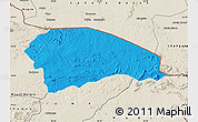 Political Map of Rushinga, shaded relief outside