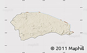 Shaded Relief Map of Rushinga, cropped outside
