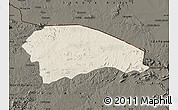 Shaded Relief Map of Rushinga, darken
