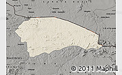 Shaded Relief Map of Rushinga, darken, semi-desaturated