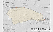 Shaded Relief Map of Rushinga, desaturated