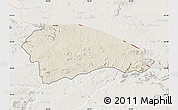 Shaded Relief Map of Rushinga, lighten