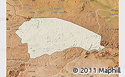 Shaded Relief Map of Rushinga, satellite outside