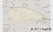 Shaded Relief Map of Rushinga, semi-desaturated