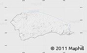 Silver Style Map of Rushinga, single color outside
