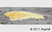 Physical Panoramic Map of Rushinga, darken, desaturated