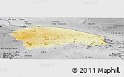 Physical Panoramic Map of Rushinga, desaturated
