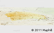 Physical Panoramic Map of Rushinga, lighten