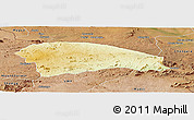Physical Panoramic Map of Rushinga, satellite outside