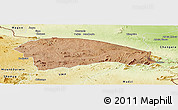 Satellite Panoramic Map of Rushinga, physical outside